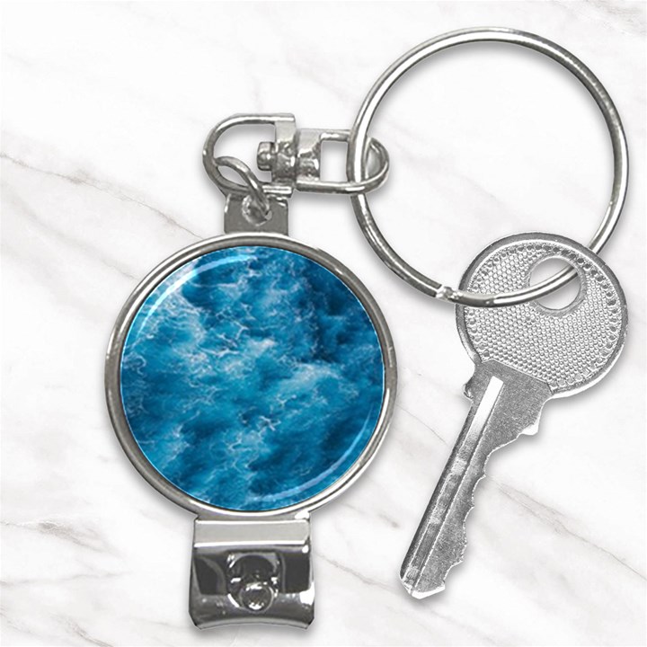 Blue Water Speech Therapy Nail Clippers Key Chain