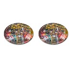 Water Droplets Cufflinks (Oval) Front(Pair)