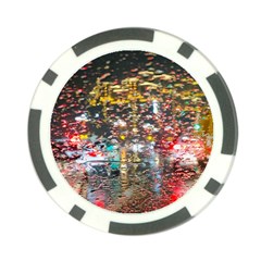 Water Droplets Poker Chip Card Guard (10 Pack) by artworkshop