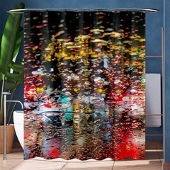 Water Droplets Shower Curtain 60  X 72  (medium)  by artworkshop