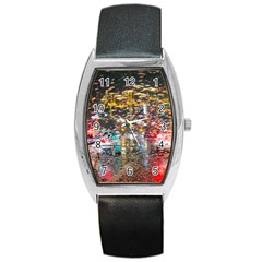 Water Droplets Barrel Style Metal Watch by artworkshop