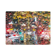 Water Droplets One Side Premium Plush Fleece Blanket (mini)