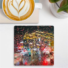 Water Droplets Uv Print Square Tile Coaster  by artworkshop