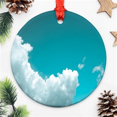 Clouds Hd Wallpaper Ornament (round) by artworkshop