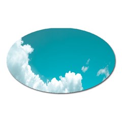 Clouds Hd Wallpaper Oval Magnet by artworkshop