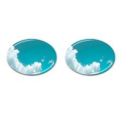 Clouds Hd Wallpaper Cufflinks (oval)