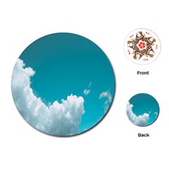 Clouds Hd Wallpaper Playing Cards Single Design (round) by artworkshop