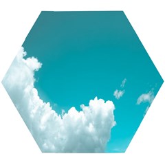 Clouds Hd Wallpaper Wooden Puzzle Hexagon by artworkshop