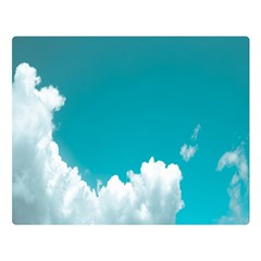 Clouds Hd Wallpaper One Side Premium Plush Fleece Blanket (large)