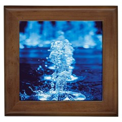 Water Blue Wallpaper Framed Tile