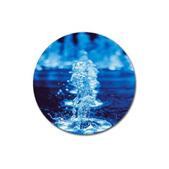 Water Blue Wallpaper Magnet 3  (round) by artworkshop