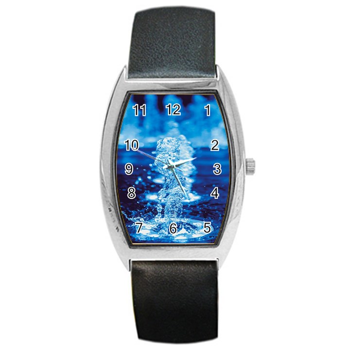 Water Blue wallpaper Barrel Style Metal Watch