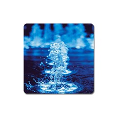 Water Blue Wallpaper Square Magnet by artworkshop