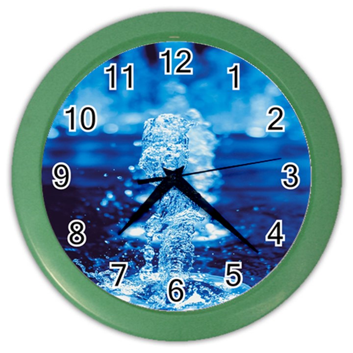 Water Blue wallpaper Color Wall Clock