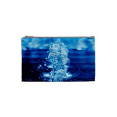 Water Blue Wallpaper Cosmetic Bag (small) by artworkshop