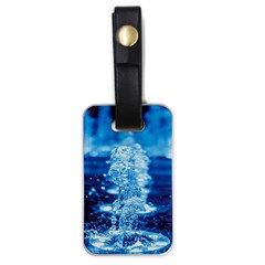 Water Blue Wallpaper Luggage Tag (one Side) by artworkshop