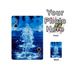 Water Blue wallpaper Playing Cards 54 Designs (Mini) Front - Spade2