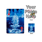 Water Blue wallpaper Playing Cards 54 Designs (Mini) Front - Heart2