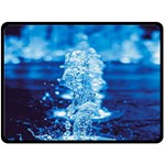 Water Blue wallpaper Fleece Blanket (Large) 80 x60  Blanket Front