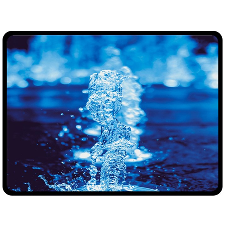 Water Blue wallpaper Fleece Blanket (Large)