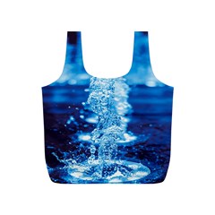 Water Blue Wallpaper Full Print Recycle Bag (s)