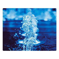 Water Blue Wallpaper Premium Plush Fleece Blanket (large) by artworkshop