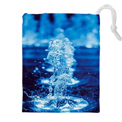 Water Blue Wallpaper Drawstring Pouch (5xl) by artworkshop