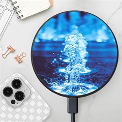 Water Blue Wallpaper Wireless Fast Charger(black) by artworkshop