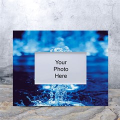 Water Blue Wallpaper White Tabletop Photo Frame 4 x6 