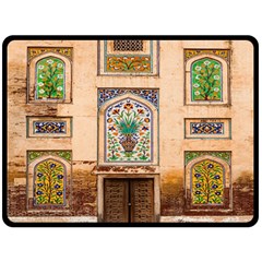 Mosque One Side Fleece Blanket (large) by artworkshop