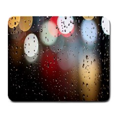 Rain On Window Large Mousepad by artworkshop