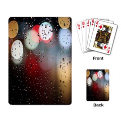 Rain On Window Playing Cards Single Design (rectangle) by artworkshop