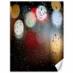 Rain On Window Canvas 36  X 48  by artworkshop