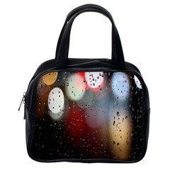 Rain On Window Classic Handbag (one Side) by artworkshop