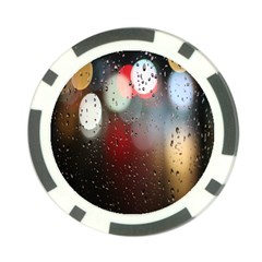 Rain On Window Poker Chip Card Guard (10 Pack) by artworkshop