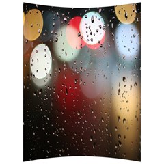 Rain On Window Back Support Cushion by artworkshop