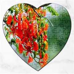 Gathering Sping Flowers Wallpapers Jigsaw Puzzle (heart) by artworkshop