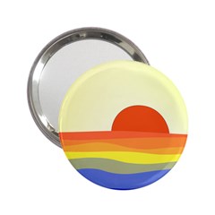 Sunset Nature Sea Ocean 2 25  Handbag Mirrors by Ravend