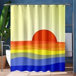 Sunset Nature Sea Ocean Shower Curtain 60  x 72  (Medium)  60 x72  Curtain