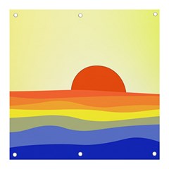 Sunset Nature Sea Ocean Banner And Sign 3  X 3 