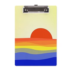 Sunset Nature Sea Ocean A5 Acrylic Clipboard