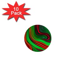 Background Green Red 1  Mini Buttons (10 Pack)  by Ravend