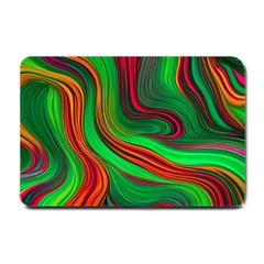 Background Green Red Small Doormat by Ravend