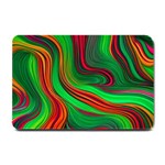 Background Green Red Small Doormat 24 x16  Door Mat