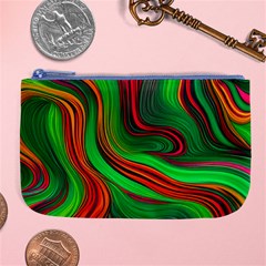 Background Green Red Large Coin Purse by Ravend