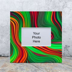 Background Green Red White Box Photo Frame 4  X 6  by Ravend