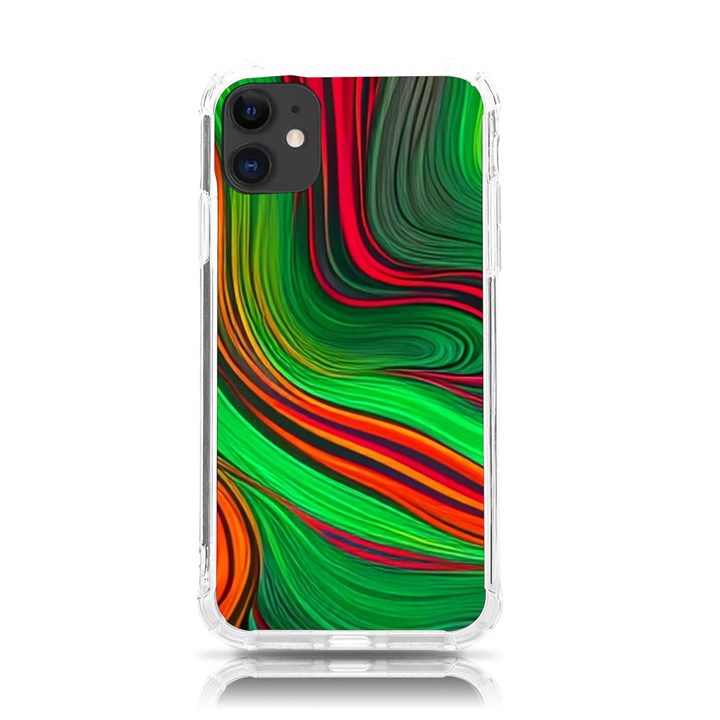 Background Green Red iPhone 11 TPU UV Print Case