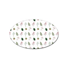 Leaves Mistletoe Plants Winter Sticker Oval (100 Pack) by Ravend