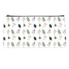 Leaves Mistletoe Plants Winter Pencil Case by Ravend