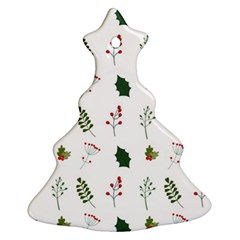 Leaves Mistletoe Plants Winter Ornament (christmas Tree)  by Ravend